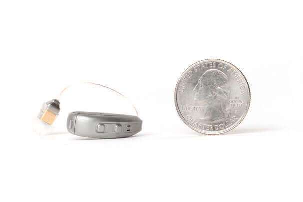 hearing aid with quarter