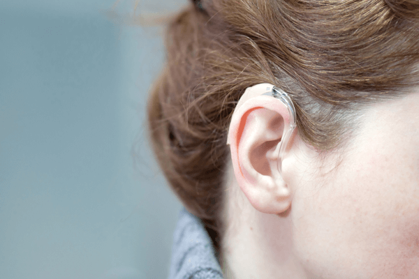 ear with hearing aid