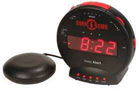 Sonic Alarm Clock for hard of hearing